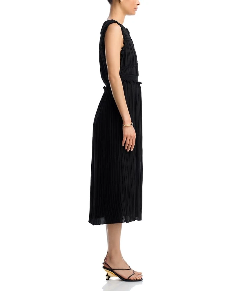 Tiered Pleated Dress