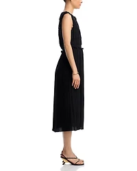 Tiered Pleated Dress