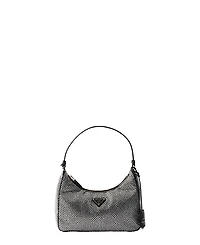 Prada Re-Edition 2005 Mini Crystal-Studded Satin Bag