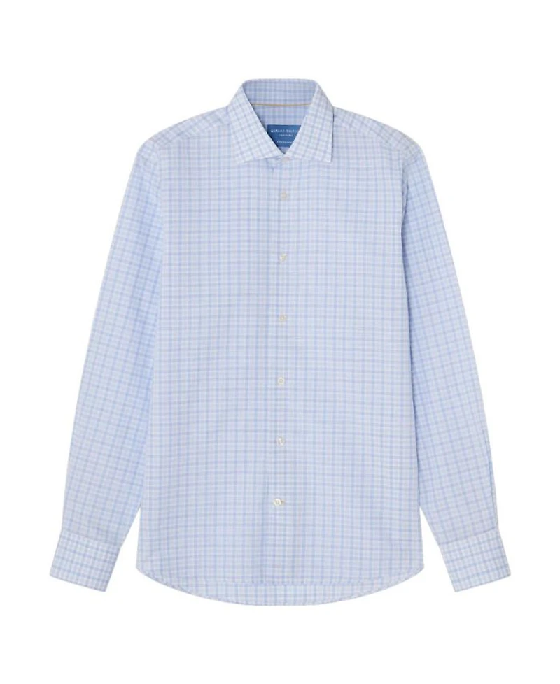 Reynolds Check Cotton/Linen Classic Fit Shirt