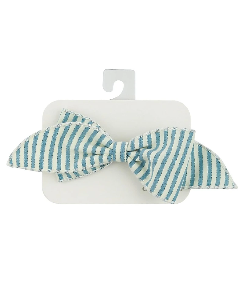 oh baby! Girls' Scarlett Bow on Cabana Clip - Baby