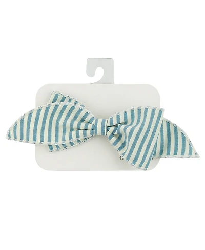 oh baby! Girls' Scarlett Bow on Cabana Clip - Baby