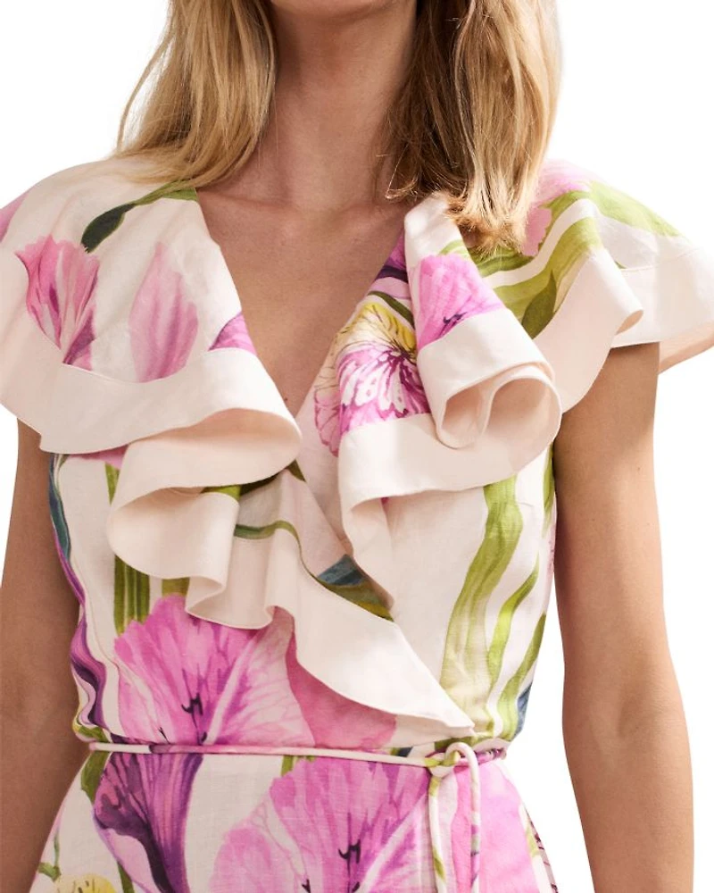 Matilda Floral Print Midi Dress