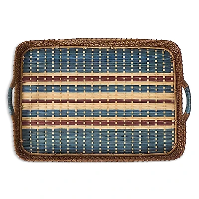 Juliska Danish Stripe 18 Tray, Navy