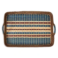 Juliska Danish Stripe 18 Tray, Navy