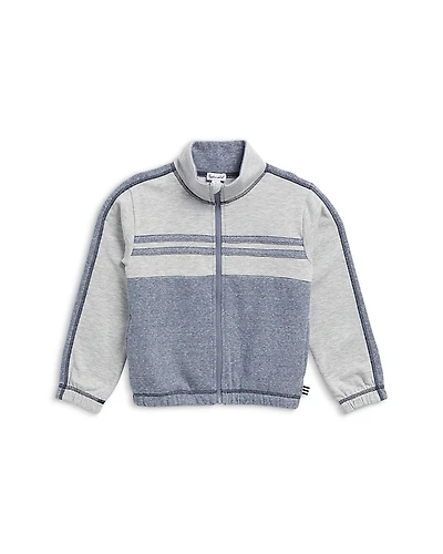 Splendid Boys' Blake Color Block Striped Zip Jacket - Little Kid
