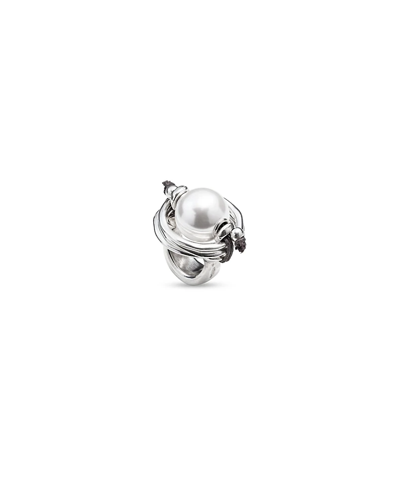 UNOde50 Sterling Silver-Plated Ring with Pearl