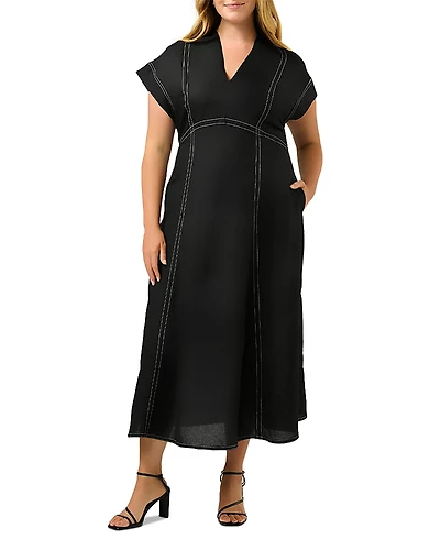 Estelle Plus Arden Empire Waist Dress