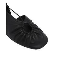Women's Mesure Lace-Up Leather Ballerina