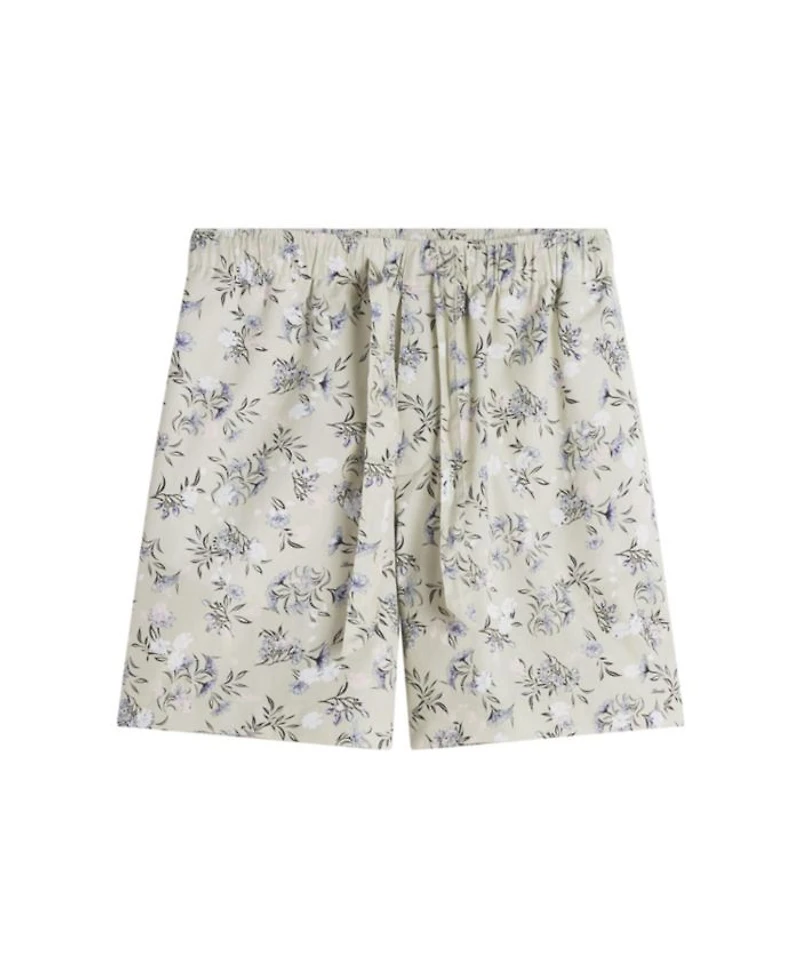Printed Cotton Shorts