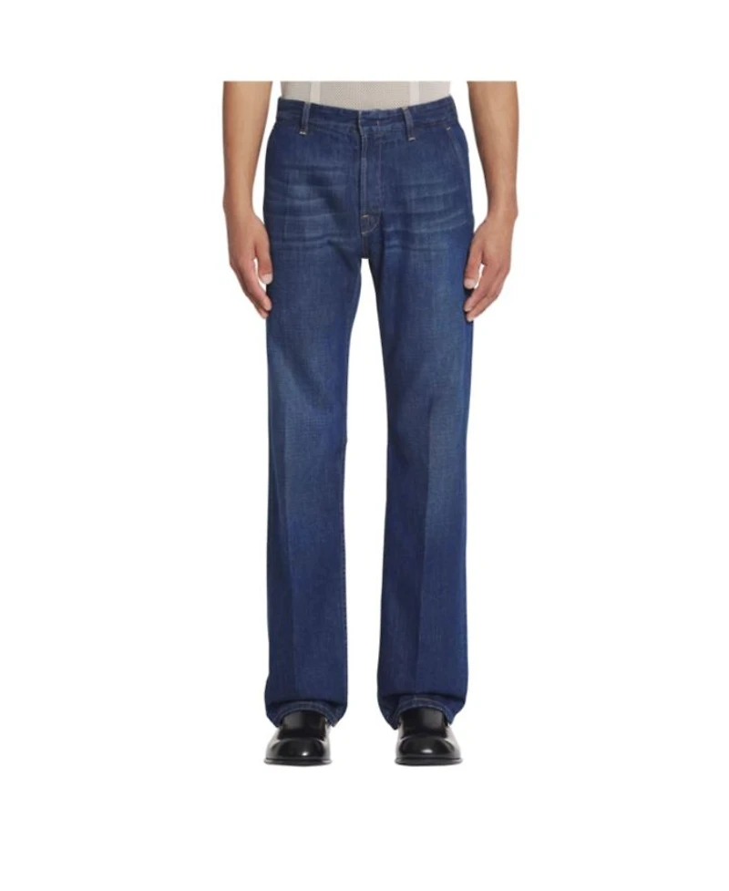 Straight Fit Denim Pants Light Wash