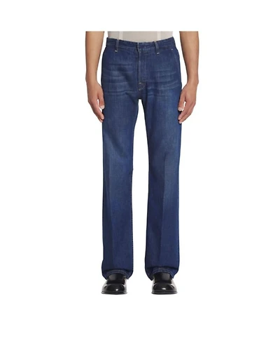 Straight Fit Denim Pants Light Wash