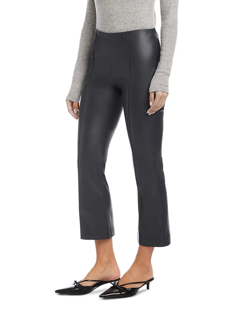 Sigourney Pintuck Faux Leather Pants