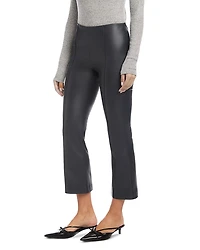 Sigourney Pintuck Faux Leather Pants