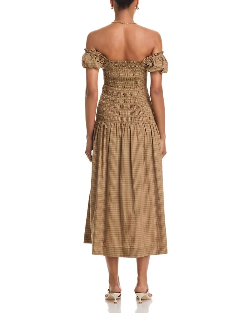 Cassidy Smocked Midi Dress