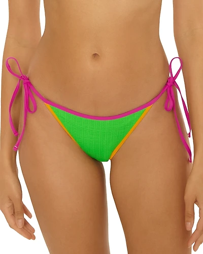 Becca by Rebecca Virtue Crinkle Crush Demi Side Tie Bikini Bottom
