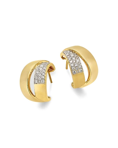 Bloomingdale's Fine Collection Diamond Huggie Earrings