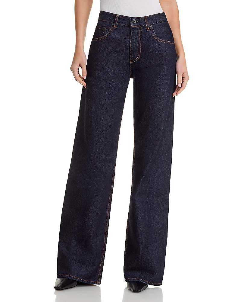 Askk Ny Sullivan High Rise Wide Leg Jeans