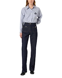 Alison Embroidered Pocket Shirt