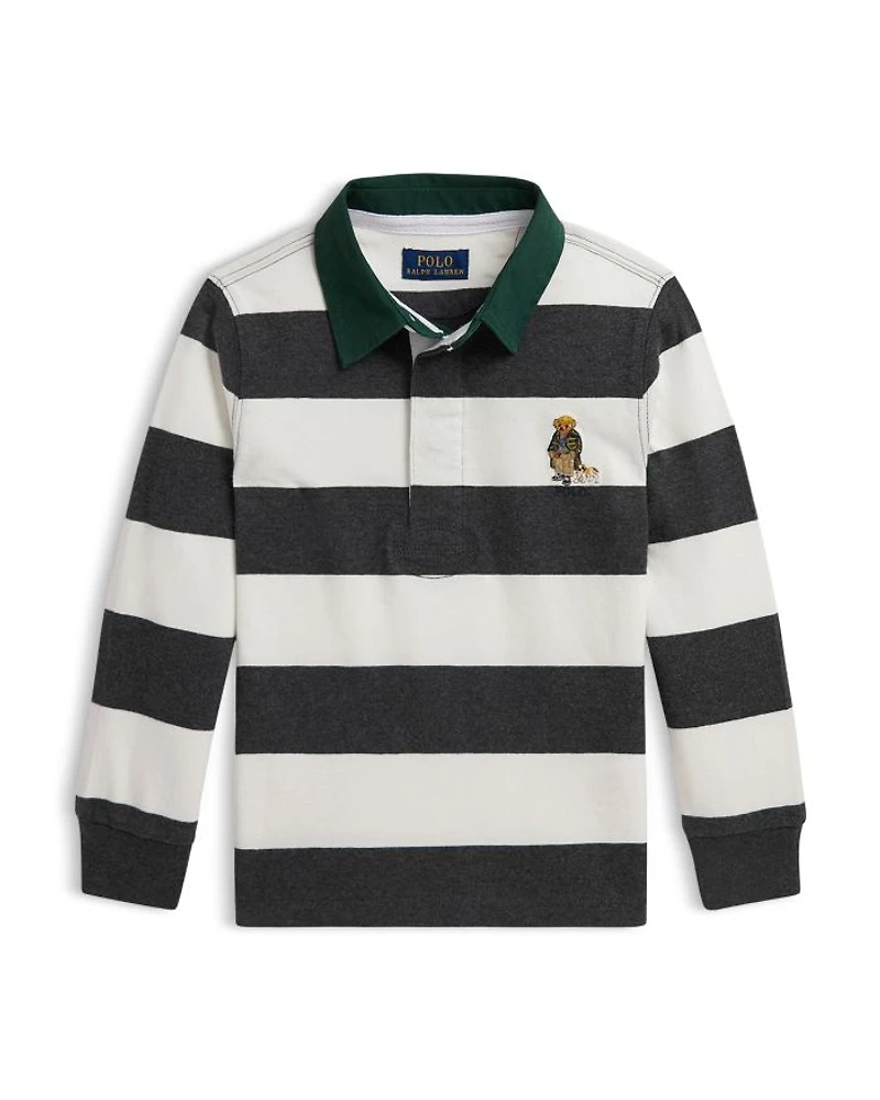 Boys' Polo Bear Cotton Rugby Shirt - Little Kid