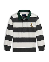 Boys' Polo Bear Cotton Rugby Shirt - Little Kid