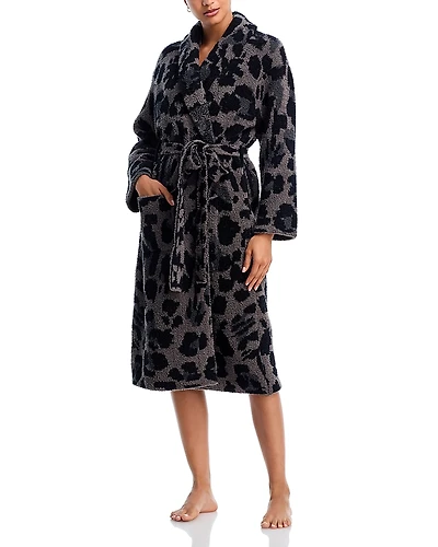 Barefoot Dreams CozyChic Exploded Leopard Robe - Exclusive