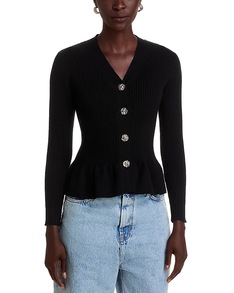 Nancy Yang Peplum Cardigan