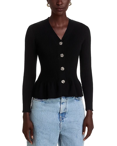 Nancy Yang Peplum Cardigan