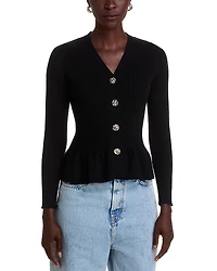 Nancy Yang Peplum Cardigan