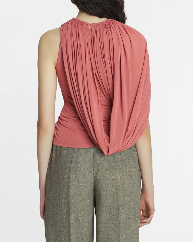 Draped Jersey Top