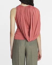 Draped Jersey Top
