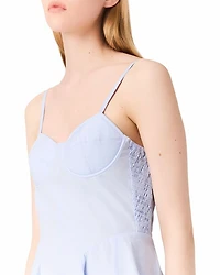 Flared Cotton Mini Dress
