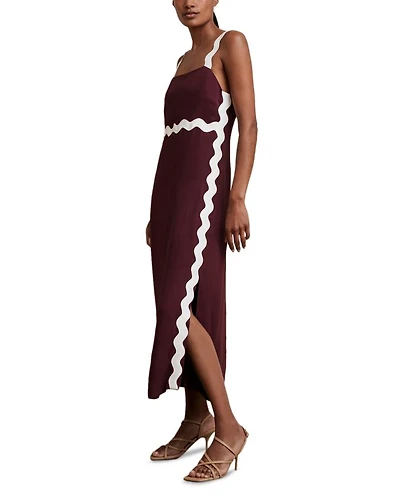 Asher Wave Craft Midi Dress