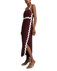 Asher Wave Craft Midi Dress