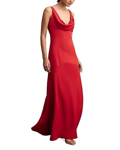 Reiss Vanessa Cowl Neck Maxi Dress