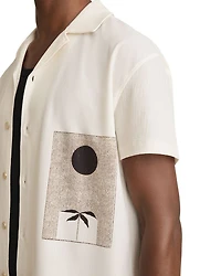Abstract Printed Cuban Shirt