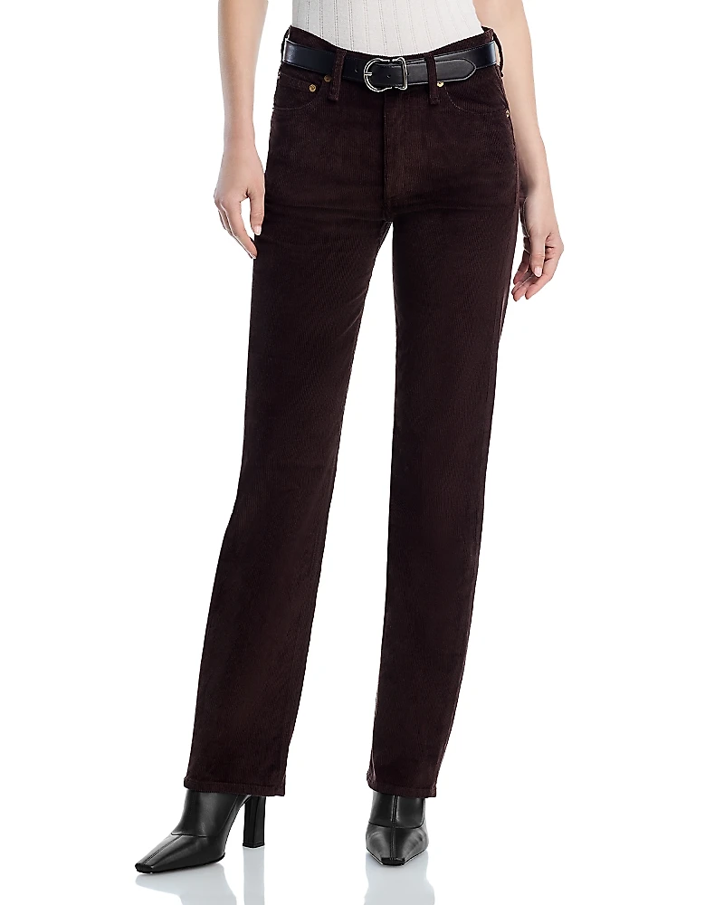 rag & bone Harlowe Mid Rise Ankle Straight Jeans