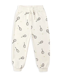 Rylee + Cru Boys' French Terry Relaxed Fit Tennis Print Sweatpants - Little Kid