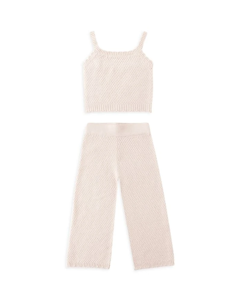 Girls' Knit Lounge Tank Top & Pants Set - Little Kid