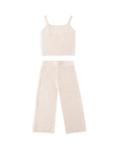 Rylee + Cru Girls' Knit Lounge Tank Top & Pants Set - Little Kid