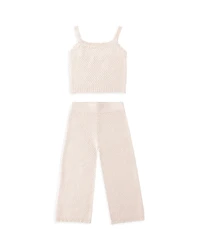 Rylee + Cru Girls' Knit Lounge Tank Top & Pants Set - Little Kid