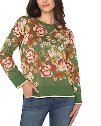 Liverpool Los Angeles Floral Print Sweater