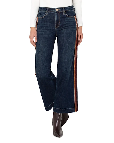 Liverpool Los Angeles Stride Mid Rise Ankle Wide Leg Jeans