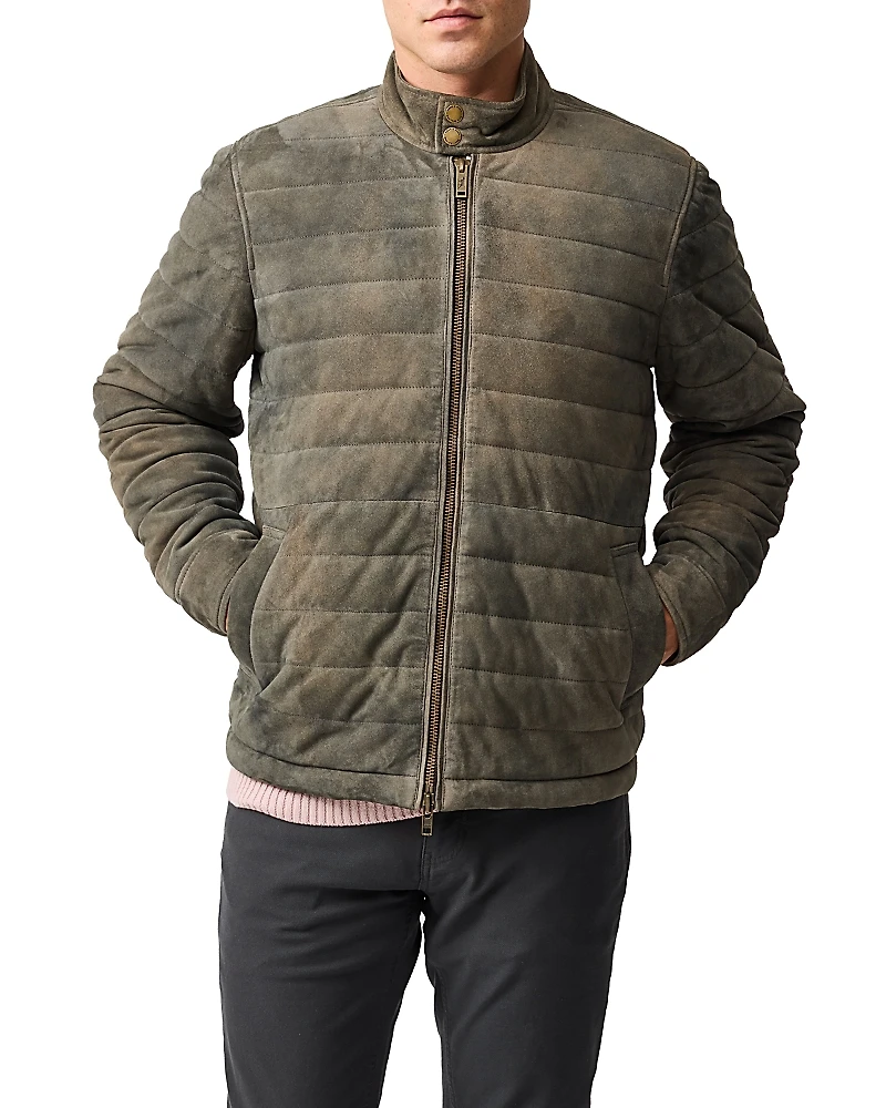 Rodd & Gunn Long Island Quilted Suede Jacket