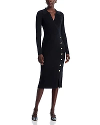 Elie Tahari Chaya Polo Collar Sweater Dress