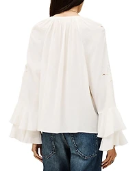 Omar Eyelet Top
