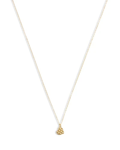Signature Quilted Heart Pendant Necklace, 16"-18"