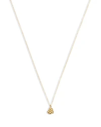 Signature Quilted Heart Pendant Necklace, 16"-18"