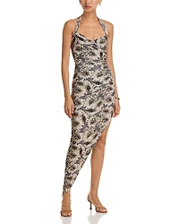 Norma Kamali Cayla Side Draped Gown