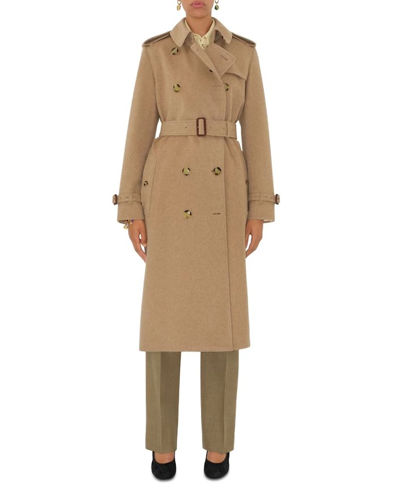 Long Cashmere Kensington Trench Coat